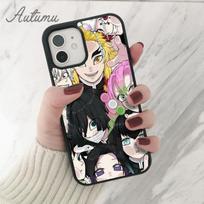 Rengoku Kyoujurou Demon Slayer Phone Case for iPhone 11 12 13 14 Pro Max mini XR XS SE 2020 6 7 8 Plus Samsung S21 S22 shell Samsung S22ultra gray