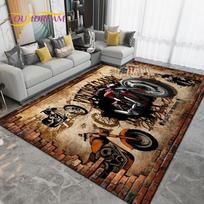 Didelis retro vintažinio motociklo kilimėlis, kilimas svetainės miegamojo sofai, virtuvės vonios kilimėlis, neslystantis grindų kilimėlis, dovana 40x60cm