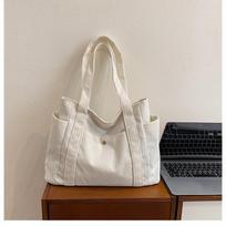 Large Capacity Corduroy Tote Bags for Work Commuting Carrying Bag College Style Student Outfit Book Shoulder Bag ruda