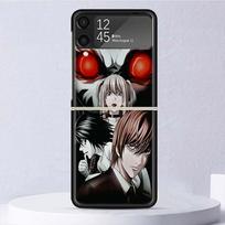 Anime Manga Death Note Ryuk Shockproof Hard Case For Samsung Galaxy Z Flip 4 3 5G Phone Cover Z Flip3 Flip4 Black Fundas Matte S Samsung Z Flip 4 black