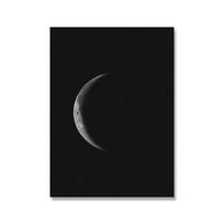 Mėnulio fazės Galaktikos Kosmoso Meno Plakatas Juoda Balta Nordic Drobės Sienos Spaudinys Minimalistinis Tapyba Modernus Vaikų Kambario Dekoracija Paveikslas 21x30cm No Framed