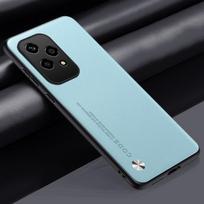 Plain Leather Case For Honor 200 Lite 100 Pro 90 Lite 80 Honor X8B X9B X6A Luxury Hard Phone Protect Cover Fundas For Honor 80 dangaus mėlyna spalva