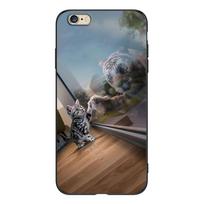 For iphone 5s 5 s se 2016 4.0  Case phone Cover On Apple iPhone 6s 6 s plus Funda bumper black tpu case lion wolf tiger dragon iphone 5 5S