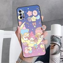 LittleTwinStars Cute Case For Motorola G30 G60 Edge 20 G9 G22 G8 Power G31 G500 G50 30 Pro Black Soft Phone Capas Moto G200 5G