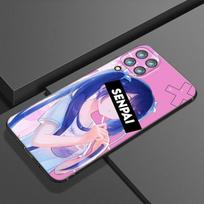 Sad Anime Aesthetic Senpai Phone Case For Samsung A21 A30 A50 A52 S A13 A22 A32 4G A23 A33 A53 A73 5G A12 A31 A51 A70 A71 A72 Samsung A12 black