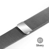 Milanese Loop Strap For Apple Watch band 49mm 44mm 42mm 38mm/40mm stainless steel iwatch bracelet For apple watch series 8 7 6 SE 5 4 3 44mm For 38MM or 40MM sidabras