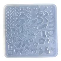 Colorful  Accessories Silicone Mold  Geometry Filler Decors Silicone Mold Keychain Pendant Ornament Mould gray