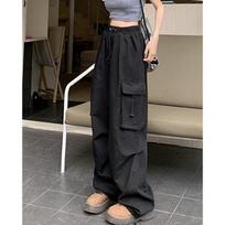 Parachute Pants Women Harajuku Streetwear Wide Leg Baggy Sweatpants Female Vintage Hip Hop Joggers Cargo Trousers S juoda