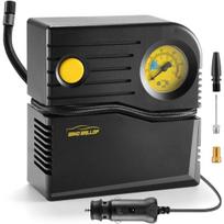 Air Compressor Small Portable Tire Inflator with Pressure Gauge Car Electric Tire Pump 12V DC Electric for Car Motorcycle Tire Other Inflatable Boats 14*13.5*6.2cm geltona/juoda