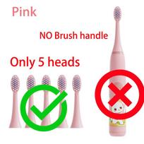 Children Electric Toothbrush With Replacement Head Cartoon Kids Ultrasonic IPX7 Waterproof Rechargeable Sonic Clean Toothbrush white