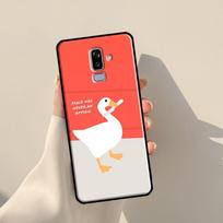 Cartoon Funny Goose For Samsung J3 J5 J7 J510 J310 J330 J710 J730 J1 A3 A5 2016 2017 J4 J6 Plus J8 2018 Case A5 2016 - A510 A510F red
