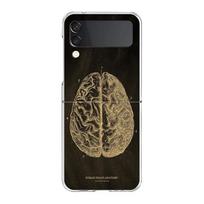 Skeleton Chalkboard Body Heart Clear Case For Samsung Z Flip 4 5 Case Thin Transparent High Hard PC For Galaxy Z Flip 3 5 Cover Galaxy Z Flip black