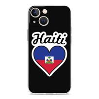 Phone Case For iPhone 15 14 13 12 Mini 11 Pro Max XS X XR 7 8 Plus Clear Shockproof Silicone TPU Cover shipping Haiti Flag iPhone 12 blue
