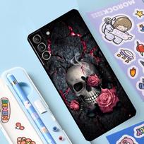 Gotikinio stiliaus kaukolės dėklas Samsung Galaxy S23 S22 S20 S21 Ultra S8 S9 S10 Note10 Plus Note20 Ultra S20 FE dangtelis Galaxy S23 Plus