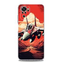 Phone Case For Xiaomi Redmi Note 13 12 5G 9S 9 8 10 11 Pro Plus 4G 9T 13C 12C10C 9C 9A 7 Clear Cover Fighter Planes Redmi Note 10 beige