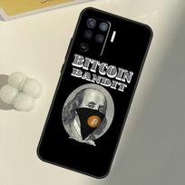 Bitcoin BTC For OPPO Find X3 Lite X5 Pro A5 A9 A31 A53 S A83 A91 A93 A54 A74 A94 A15 A16 A52 A72 Case OPPO A3S gray