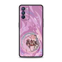 Genshin Impact Logo Case For Oppo Find X6 Pro X5 A54 A53 A52 A9 2020 A15 A95 A17 A16 A76 A74 A57 Reno7 Reno6 Pro Plus 5G Cover Reno7 Pro 5G pink