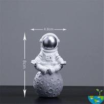 Dervos medžiaga Astronautai Papuošalai Universalus mobiliojo telefono stovo laikiklis Laikiklis Dovanų žaislai Namų biuro stalo apdaila Gimtadienio par. 1pc gray