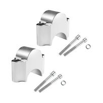 22 mm 25 mm motociklo vairo stovai, 2 vnt universalus vairo spaustukas, stabilus, patvarus 25 mm / 28 mm vairo stovai 25 sidabras