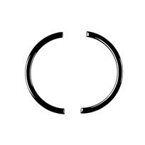 Car Door Pulling Rings Armrest Sticker Decal Gloss Black Interior Trim Cover for Fiat 500 2012-2015
