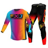 Motocross Jersey & Pant Kits lenktynių kostiumas Racer Gear Set Off-road MX Enduro MOTO Vyriški rinkiniai Moterų kalnų kalnų motociklų kombinacija S-30 orange
