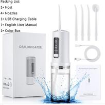 Tooth Cleaner Oral Irrigator Dental Scaler Cordless Teeth Flusher Dental 230ML Water Tank Storage Base Clean Tartar Rechargeable