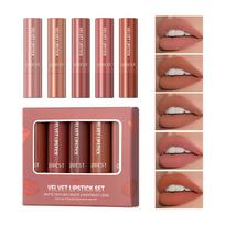 80.4g Matte lipstick set, vet matte lipstick set Non-stick cup non-fading easy color Moisturizing long-lasting lipstick makeup 1#