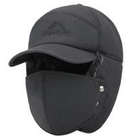 Žiemos kailio šilta, vėjui atspari kepurė Vyrai Moteriški Lei Feng Cap Bomber Dirbtinio kailio ausų sklendės dangtelis Juoda Ski Trooper Trapper Šalta Anti-sniego kepurė 56-60cm(Adjustable)