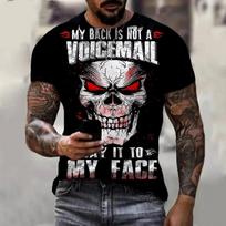 Terror Skulls Vyriški marškinėliai 3D Skeleton Print Siaubo stiliaus marškinėliai trumpomis rankovėmis O kaklo laisvalaikio marškinėliai 6XL didesnio dydžio marškinėliai XS black