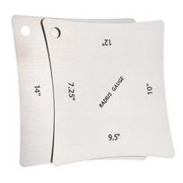 Guitar Radius Gauge Radius Gauge Instrument 2 Pcs Luthier Tools For Guitar white