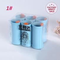 6pcs/Pack Hair Cold Perm Rods With Clips Hairdressing Home Use DIY Magic Hair Rollers Curlers Wave Fluffy Hair Styling UN717 gray