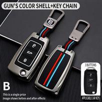 Metalinis cinko lydinio automobilio rakto dėklas, skirtas VW Volkswagen Beetle Passat Tiguan Touran Jetta MK1-MK6 Golf GTI/Rabbit/R Car Styling