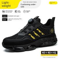 Nauji darbiniai batai vyriški smūgiams ir pradūrimams atsparūs, lengvi, dėvėjimuisi atsparūs, vasariniai, dezodoruojantys, saugos batai 36 black