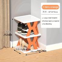 3 Tiers Folding Shoe Rack Narrow Corner Shoe Rack, Vertical Shoe Stand Space Saving Multifunctional Free Standing Shoes Storage Organizer Shoe Shelf 1pc white