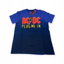 Vyriški marškinėliai apvalia apykakle AC/DC XL dydžio blue