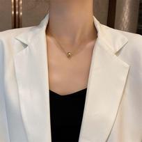 Subtili Paprasta Rutuliuko Pakabuko Vėrinys Papuošalai Mergaitės Aksesuarai Raktikaulio Grandinėlė Vandeniui Atsparus Rutuliuko Karoliuko Pakabukas Chokeriai Pakabukas Choker Vėriniai