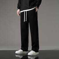 Spring Autumn Men Slim Sports Casual Pants Sweatpants Sportswear Drawstring Wide Leg Straight Track Pants Cotton Casual Loose Trousers XXXXXL