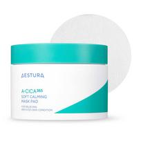 AESTURA A-Cica 365 Soft Calming Mask Pad (60 Pads) , Moisturising, Kbeauty, Korean cosmetics, sample blue