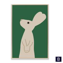 Boho Style Modern Animal Leopard Painting Poster Home Decoration Minimalist Nordic Canvas Wall Art Pictures for Living Room No Frame 21*30cm No Frame