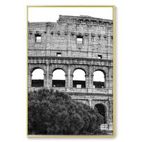 Famous City Tour Red Square Colosseum Landscape Canvas Painting Wall Art Pictures Posters and Prints for Living Room Home Decor No Frame 21*30cm No Frame