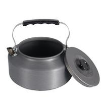 Kettles Camping Outdoor Hiking Picnic Pots Brewing Coffee Stainless Steel Cookware Tea and Coffee Makers 1.1L black