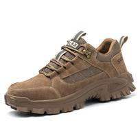 Labor Insurance Shoes Are Smash-proof and Puncture-proof, Summer Mesh Breathable Men's Comfortable Safety Shoes 38