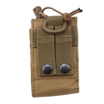 1PC 2024 Tactical Radio Pouch Hunting Walkie Talkie laikiklis Interphone pakabinamas krepšys Nailono žurnalo maišelio kišenė chaki