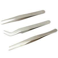 3 vnt nerūdijančio plieno elektroniniai pincetai, nešiojami bendrojo remonto tikslaus surinkimo rinkiniai 3pcs