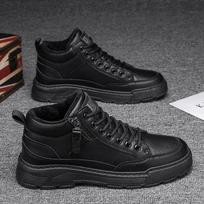 Men akle Boots High top Keep Warm Men Snow Boots Non-slip Winter Ankle Boots Outdoor Winter Shoes Men Warm Sneakers 39
