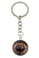 Leonberger - raktų pakabukas su jūsų nuotrauka, rakto puošmena, krepšio pakabukas iš Art-Dog prekės ženklo sidabras