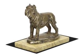 Neapolio mastifas, Mastino Napoletano - šunelio figūrėlė, šuns silueto figūrėlė, trofėjus Art-Dog šunų parodai ruda
