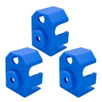 3 vnt. silikoninės kojinės Hotend izoliacinės movės dėklas šildymo bloko dangtelis Phaetus Dragon 3D spausdintuvams mėlyna