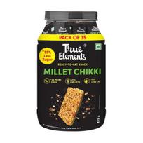 True Elements Millet Chikki (Pack of 35) - 875gm black