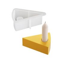 Gypsum Candlestick Silicone Mold Epoxy Candelabrum Mould Cheese Candle Holder Molds Ornaments Home Decorations Mould T2 white
